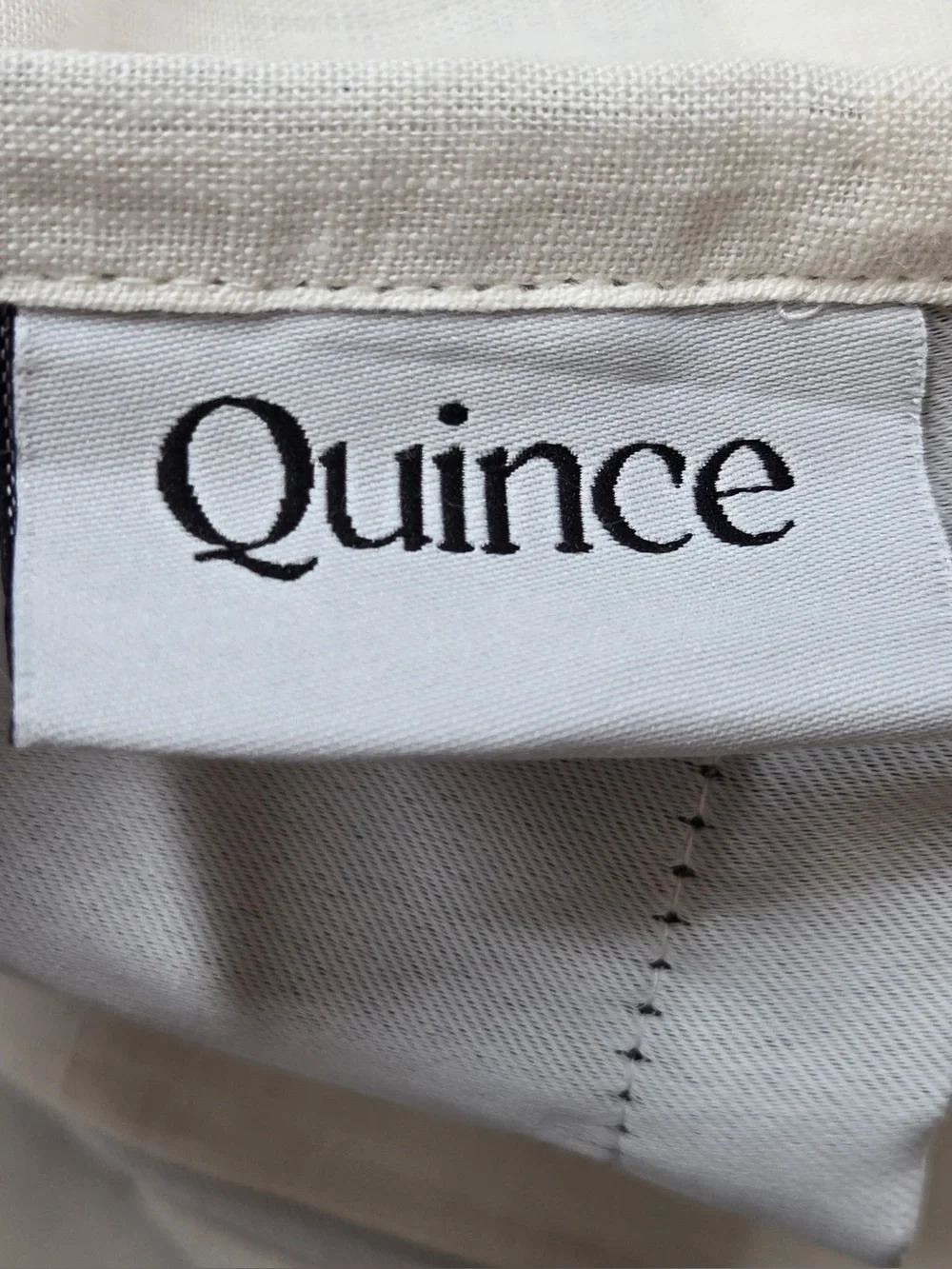 QUINCE Set Of 2 48x84 European Linen True Blackout Curtains Cream 0625